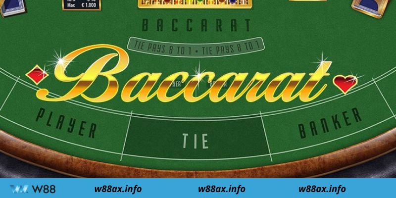 Hướng dẫn các bước chơi Game baccarat W88