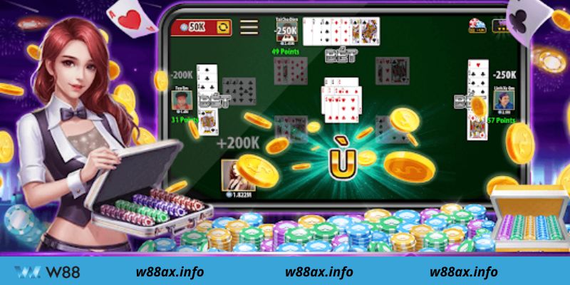 Một số thuật ngữ trong game phỏm online W88